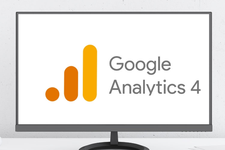 Google Analytics na zaslonu od monitra